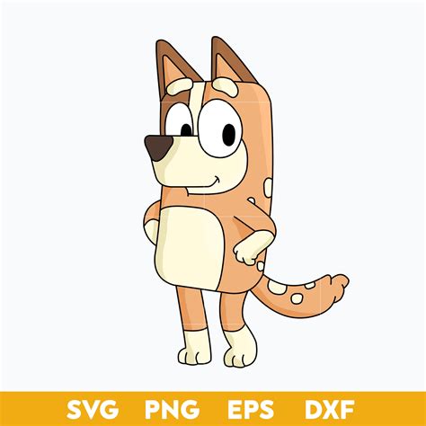 Chilli Bluey Dog Svg Bluey Svg Cartoon Svg Png Dxf Eps Fil Inspire