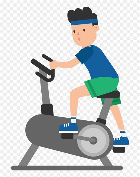 Open Exercise Bike Cartoon Free Transparent Png Clipart Images Download