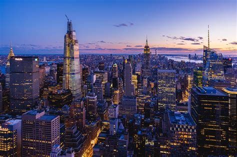 New York Manhattan Panorama Wallpaper Hd City 4k Wall