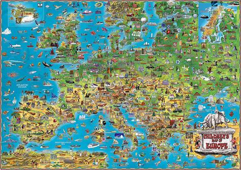 Childrens Map Of Europe Dinos Maps