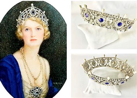 The Portland Sapphire Tiara Ivy Cavendish Marchioness Of Etsy
