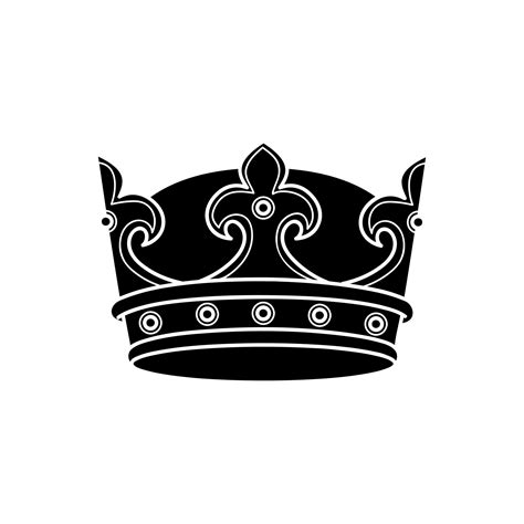 Crown Vector Icon King Illustration Sign Queen Symbol Monarchy Mark