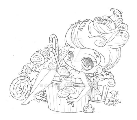 Chibi Food Coloring Pages