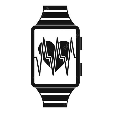 Sport App Vector Art Png Smartwatch With Sport App Icon Simple Style