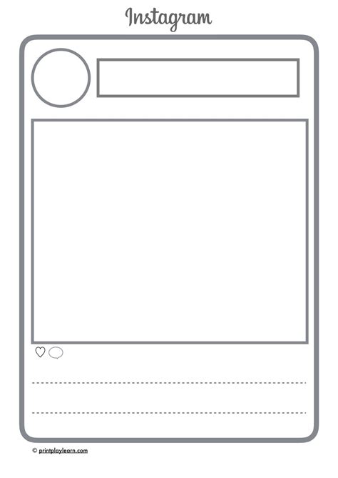 Instagram Template For Students Printable Printable Templates