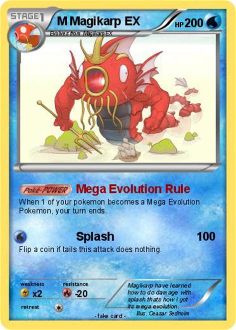 Pokémon M Magikarp Ex 24 24 Mega Evolution Rule My Pokemon Card