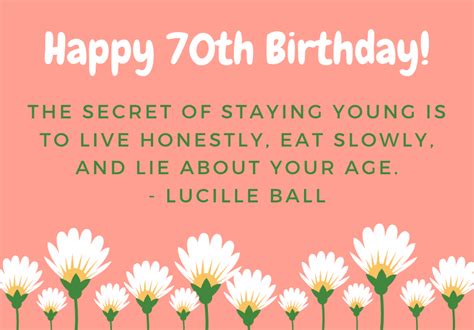 happy 70th birthday quote ball happy 70 birthday 70th birthday card birthday wishes quotes