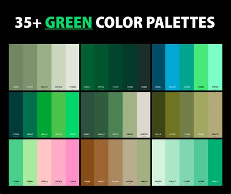 35 Best Green Color Palettes With Names And Hex Codes Creativebooster