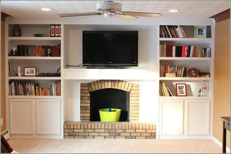 Built Ins Around Fireplace Vaulted Ceiling Home Design Ideas