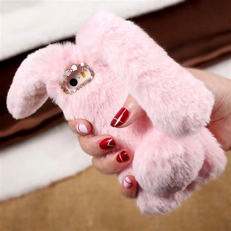 Dulcii For Iphone 6s Fundas Cover Cute Case Rabbit Bunny Warm Furry Fur