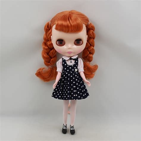Free Shipping Cost Nude Blyth Doll Copper Hair Factory Doll Fashion