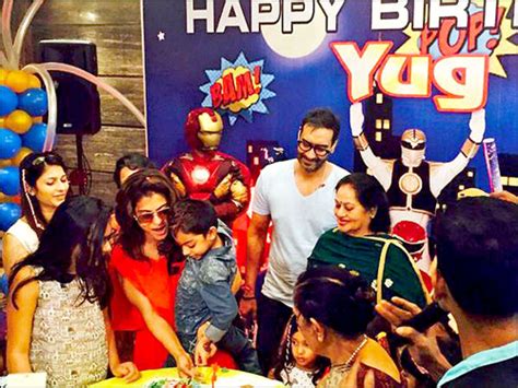 Check Out Ajay Devgn Shares Pictures Of Son Yugs 5th Birthday
