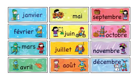 ¿cómo Se Escriben Los Meses Del Año En Francés