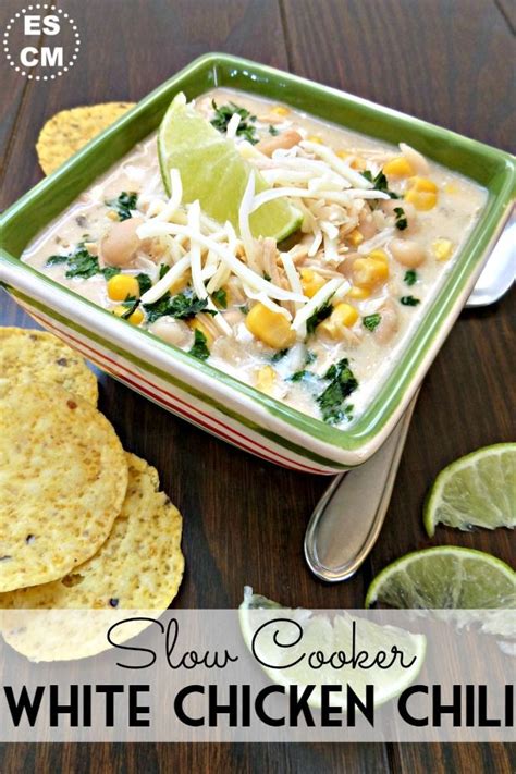 What ingredients go into white chicken chili? Slow Cooker White Chicken Chili - this was AMAZING!! | Crock Pot Potluck | Pinterest | Chicken ...