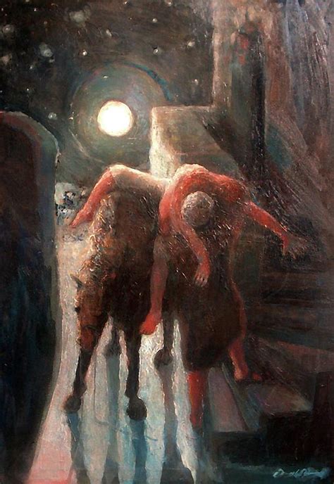 The Moon And The Good Samaritan Painting By Daniel Bonnell Pixels