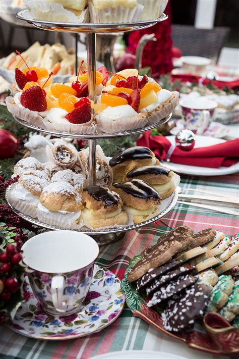 'tis the season for festive christmas desserts. How To Host a Perfect Christmas Tea Party | Recipe | Afternoon tea recipes, Christmas tea party ...