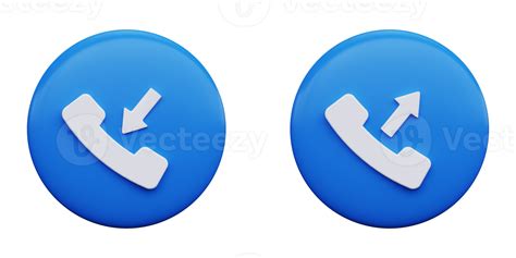 Call Icons Set 3d Render 9902694 Png
