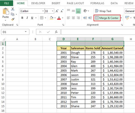 You will notice that the merger & center feature is assigned letter m. How to Merge and Combine Cells in Excel - Explained