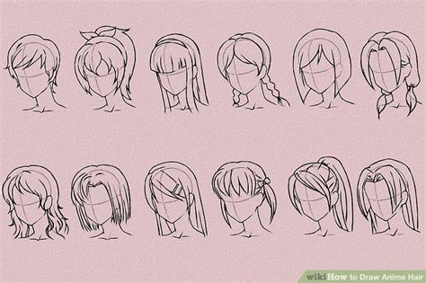 6 Ways To Draw Anime Hair Wikihow