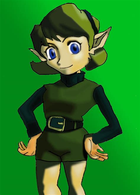 Saria From Oot Coloured By Yamisasha On Deviantart