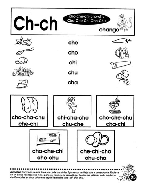 Palabras Con Cha Che Chi Cho Chu Palabras Que Se Escriben Con Ch