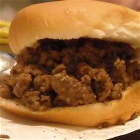 Chopped beef sandwiches are not only found at football games, but they're also found at most texan barbecue joints, rodeos and local fairs, too. Loose Meat on a Bun, Restaurant Style Recipe - Allrecipes.com