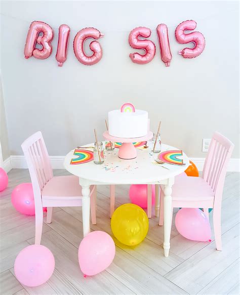 how to throw a big sister party celebration stylist popular party planning blog