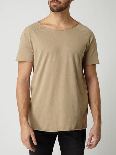 Kup online REVIEW T shirt z bawełny beżowy