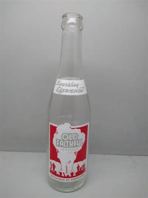 Old Faithful Acl Soda Pop Bottle Yellowstone Park Geyser Idaho Falls Vintage Picclick