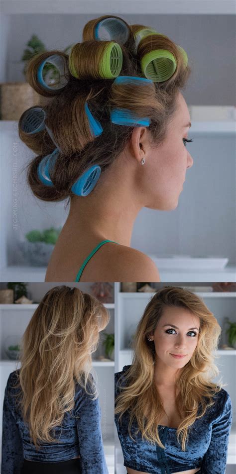 How To Use Velcro Rollers For Voluminous Hair Bombshell Curls How To