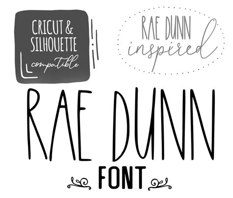 Rae Dunn Font Svg Farmhouse Font Svg Rae Dunn Inspired Font Etsy