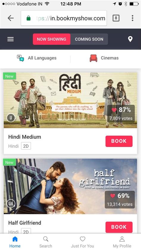 Bookmyshow Introduces Its New And Improved Mobile Website Moves To