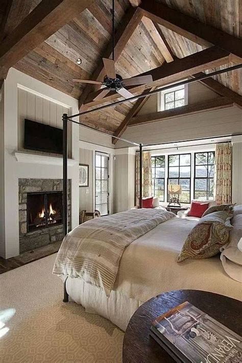 13 Ways To Add Ceiling Beams To Any Room Country Master Bedroom Home