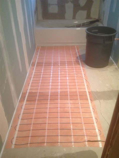 Install Radiant Heat Bathroom Floor Flooring Blog