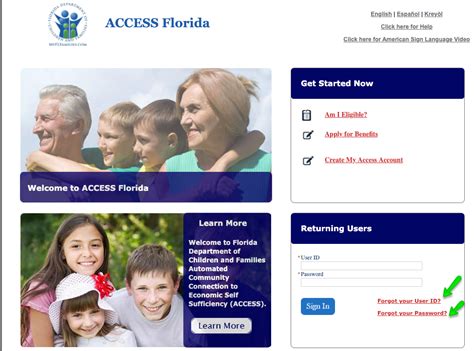 We're a private company that provides free assistance and information. My Access Florida Account Login - Food Stamps EBT