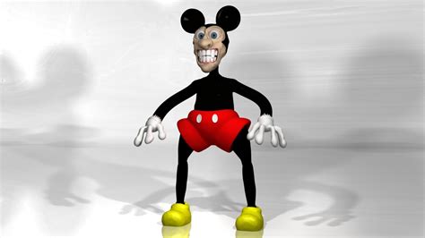 i don t see dead people strange 3d rendering of mickey mouse
