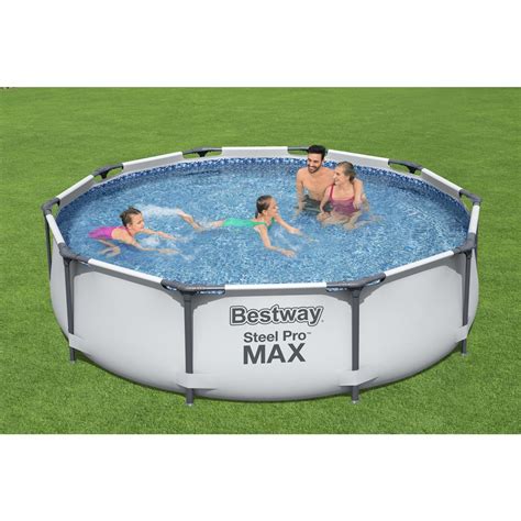 Bestway 10ft Steel Pro Max Garden Frame Swimming Pool Swimming Pools