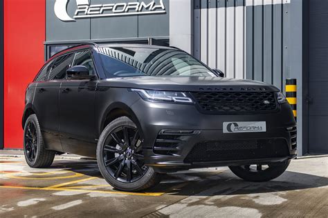 Satin Black Range Rover Velar Reforma Uk