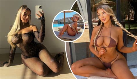 Eve Gale From Love Island Stuns In A Sheer Mesh Bodysuit And Thong