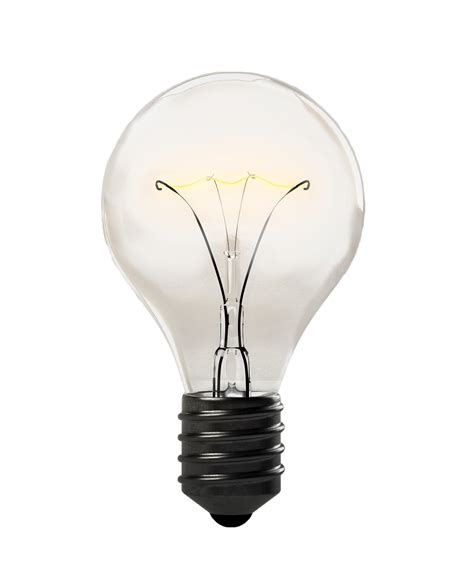 Light Bulb, Isolated, Transparent, Electricity, LampLight Bulb Isolated ...