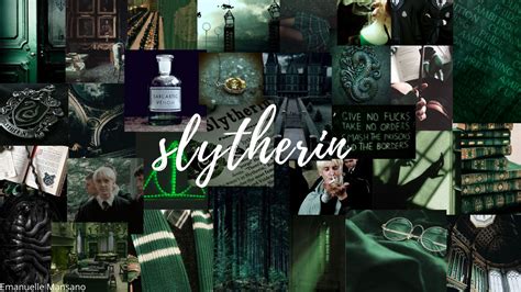 Slytherin Aesthetic Wallpaper Papel De Parede Pc Wallpaper Harry