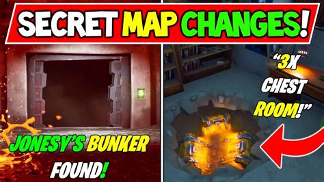 New Fortnite Secret Map Changes V900 Peelys Bunker John Wick