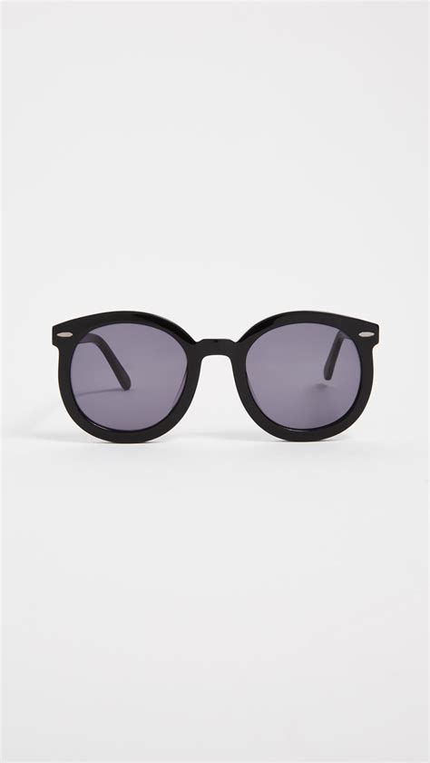 Karen Walker Alternative Fit Super Duper Strength Sunglasses In Black