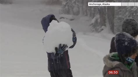 Weather Events 2021 Record Breaking Snowfall In Alaska Usa Bbc