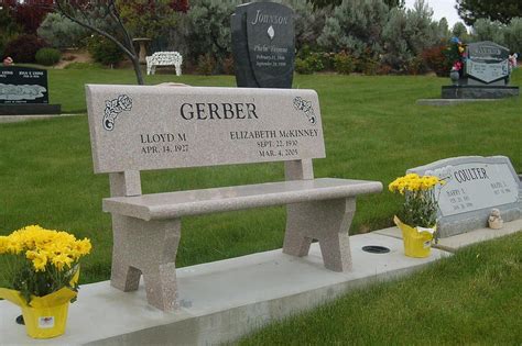 Benches In 2022 Memorial Benches Granite Memorial Personalized