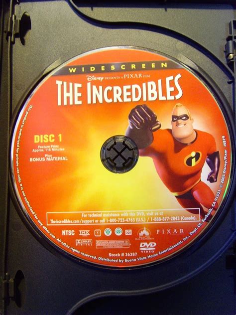 Disney•incredibles Dvd 2005 2 Disc Set Collectors Edition No