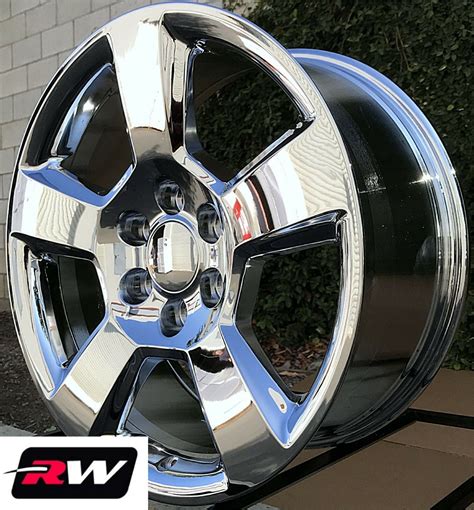 20 Inch Chevy Silverado Factory Style Wheels 5652 Chrome Rims 6x1397