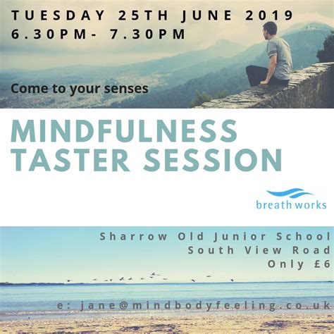 Mindfulness Taster Session Mind Body Feeling