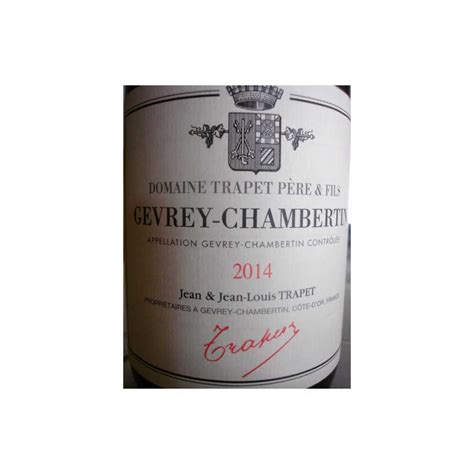 Gevrey Chambertin Ostrea Trapet 2014