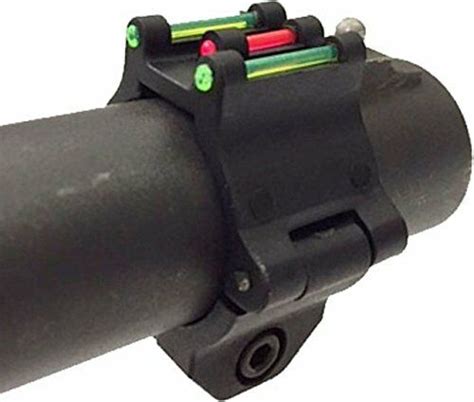 Three Fiber Front Firearm Sight For 12 Gauge Shotgun Barrels Wout Vent